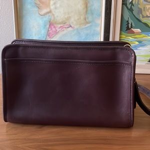 Burgundy vintage Coach Swagger bag